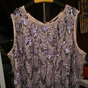 Torrid Multicolor Sequin Sleeveless Blouse